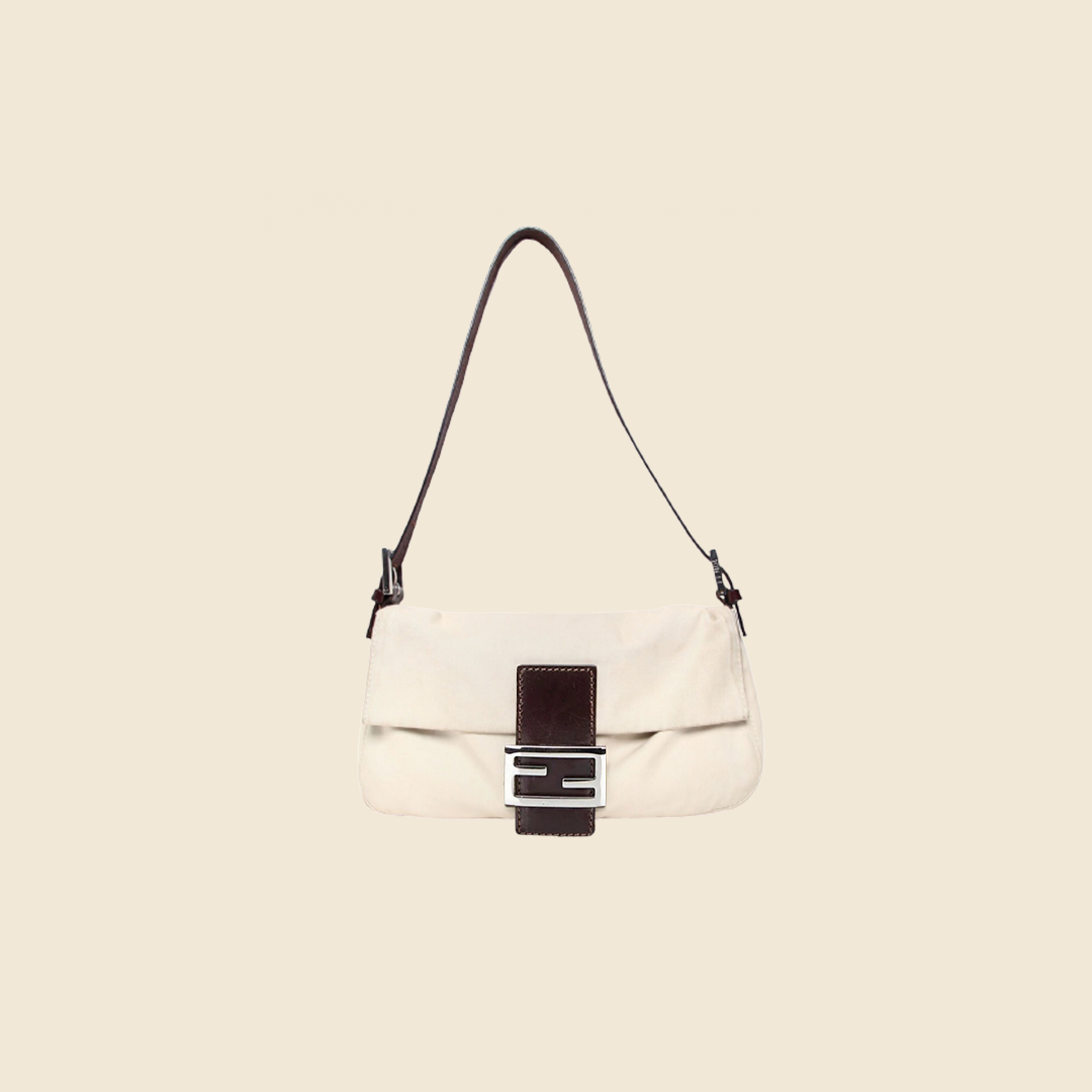 Fendi Baguette Bag White Leather | 3D model