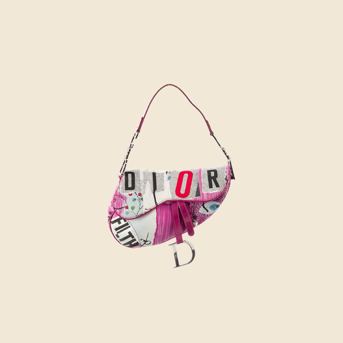 Christian Dior Spring 2004 Girly Mini Saddle Bag