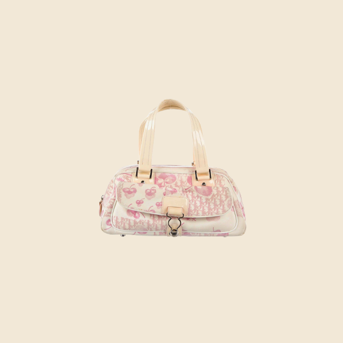 Dior pink flower bag hot sale