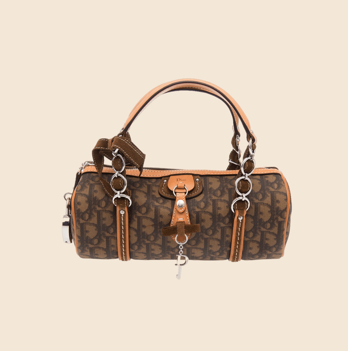 Dior Mini DIOR TEARS Gallop Bag with Strap Brown in Antique Calfskin with  Gold-tone - US