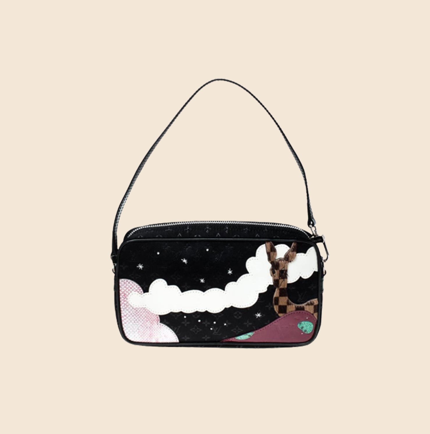 Louis Vuitton Monogram Satin Conte de Fees Pochette - Black Shoulder Bags,  Handbags - LOU765849