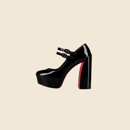 CHRISTIAN LOUBOUTIN SS22 BLACK MOVIDA JANE PUMPS