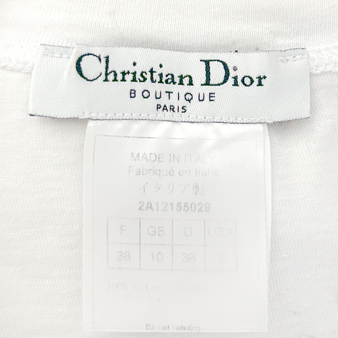 CHRISTIAN DIOR 2002 "J'ADORE DIOR" CARTOON PRINT T-SHIRT