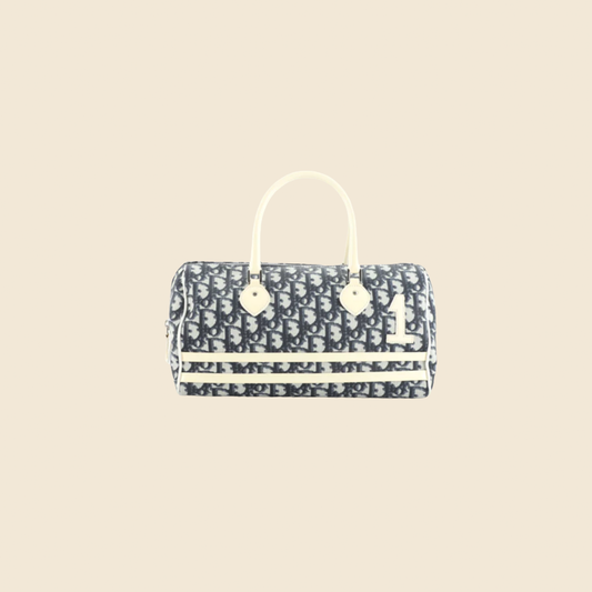 Vintage Christian Dior Monogram Barrel Baguette Handbag – Recess