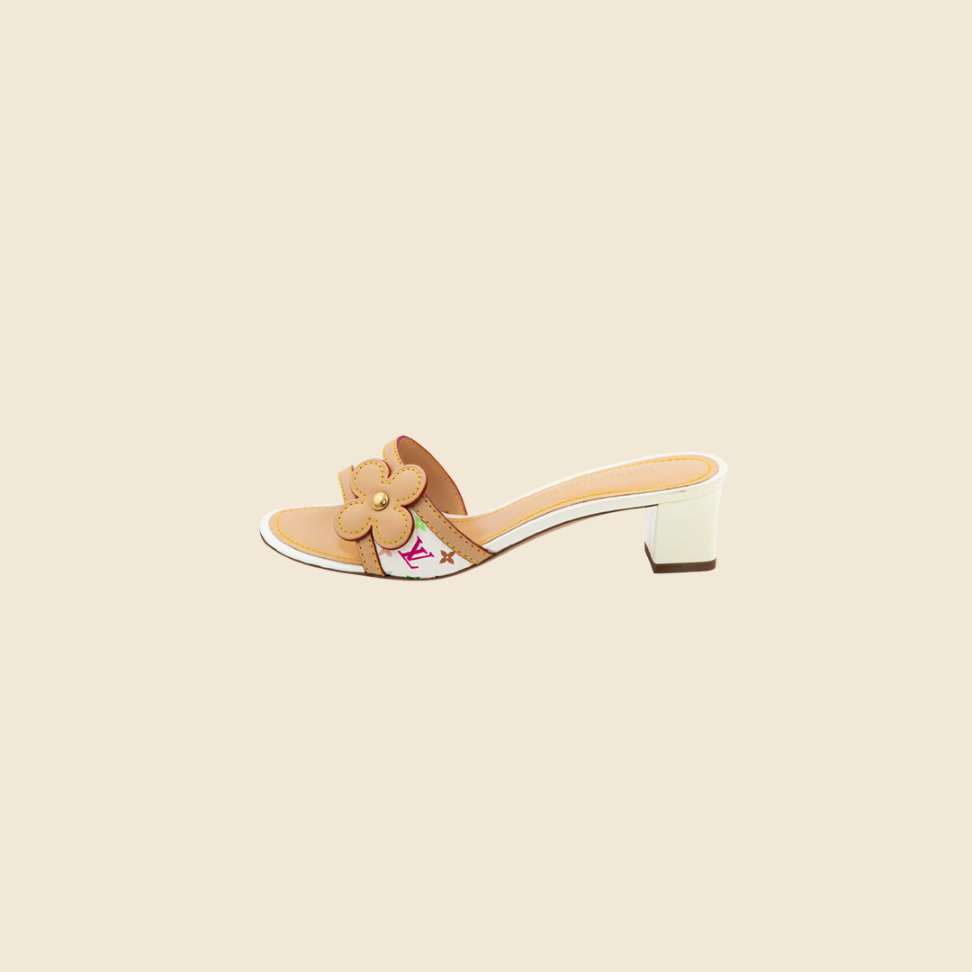 Louis Vuitton Takashi Murakami Cerises Platform Mule Sandals
