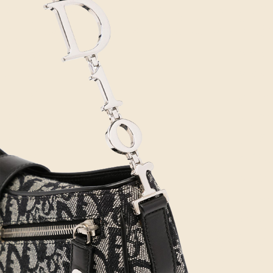 Black Canvas Dior Boston Bag Cloth ref.954207 - Joli Closet