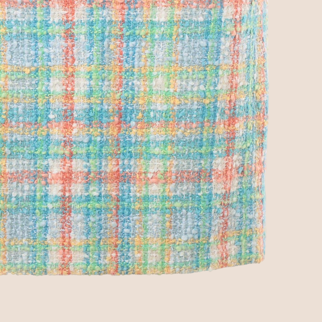 CHANEL SPRING 1997 MULTICOLOR TWEED SKIRT