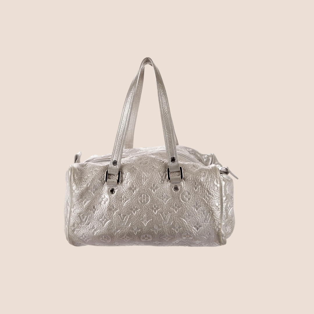 LOUIS VUITTON SILVER MONOGRAM SHIMMER COMETE BAG