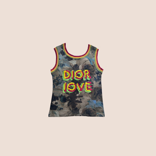 CHRISTIAN DIOR 2005 "DIOR LOVE" RASTA TANK TOP