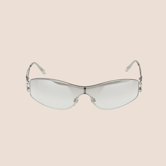 CHANEL 90s CRYSTAL CC LOGO SUNGLASSES