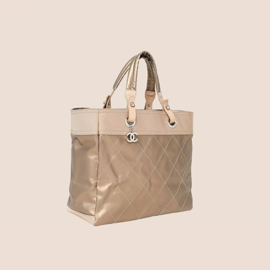 CHANEL BEIGE LARGE PARIS-BIARRITZ LARGE TOTE