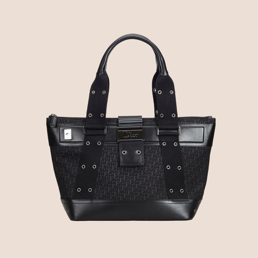 CHRISTIAN DIOR BLACK DIORISSIMO STREET CHIC TOTE BAG