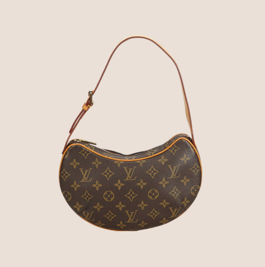 LOUIS VUITTON BROWN MONOGRAM CROISSANT PM BAG