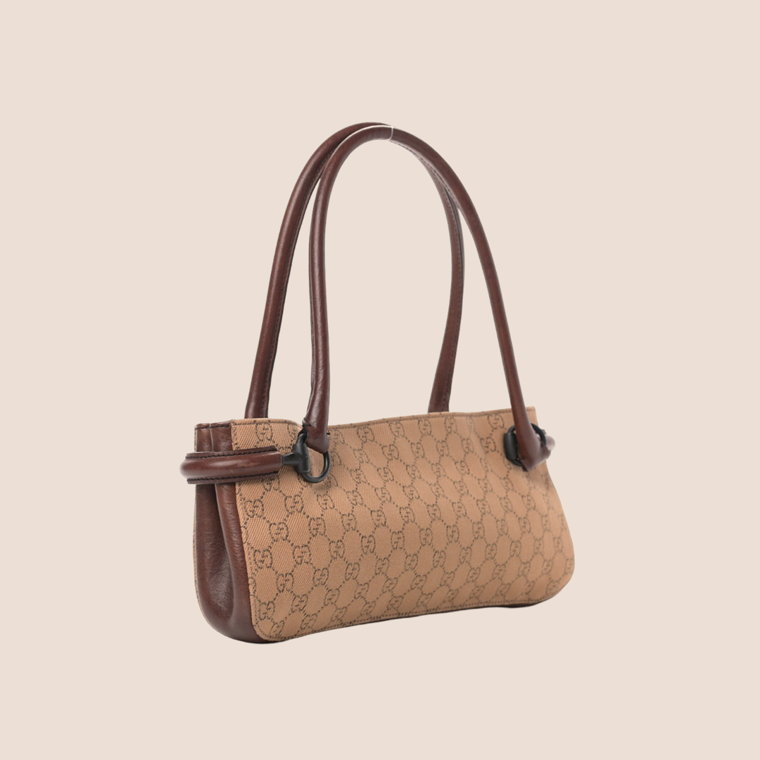 GUCCI BY TOM FORD BROWN GG MONOGRAM MINI TOTE