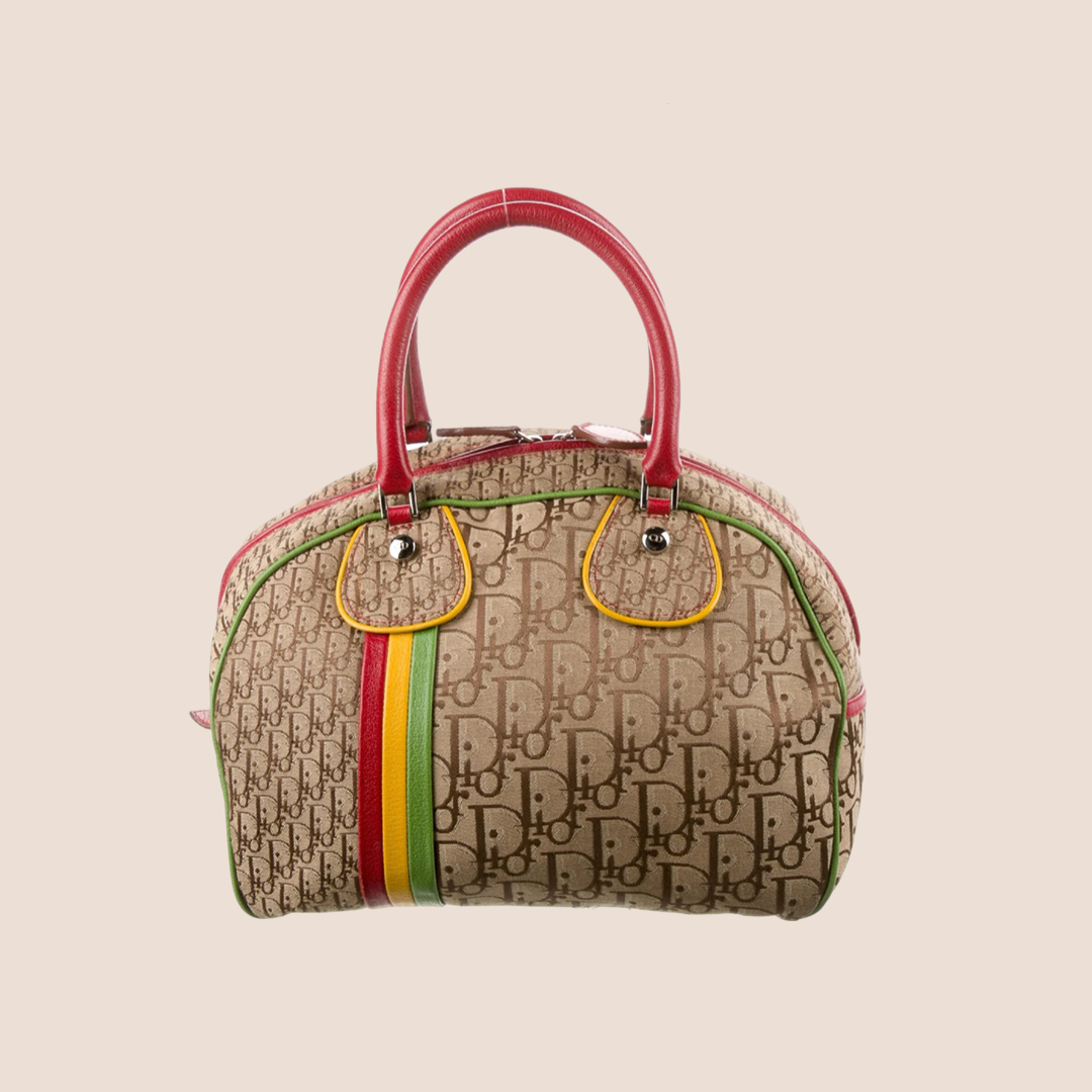 CHRISTIAN DIOR 2004 RASTA BOWLER BAG