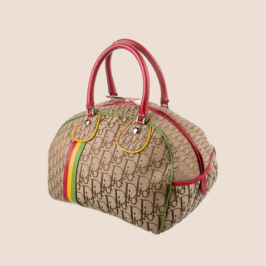 CHRISTIAN DIOR 2004 RASTA BOWLER BAG