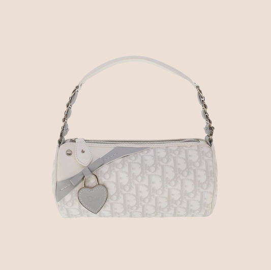 CHRISTIAN DIOR MONOGRAM ROMANTIQUE BARREL BAG