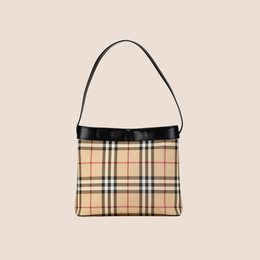 BURBERRY 2000s NOVA CHECK SHOULDER BAG