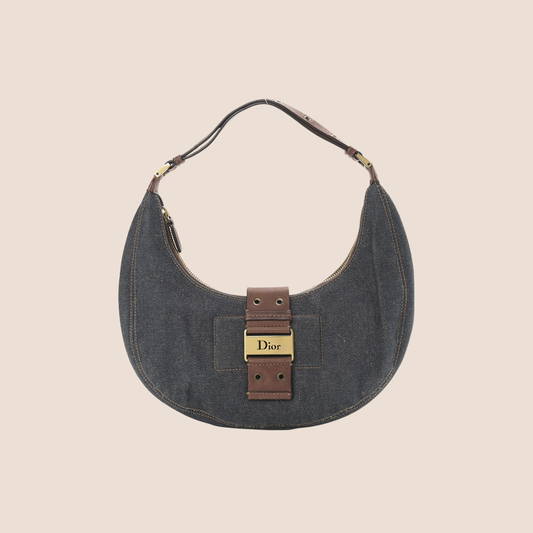 CHRISTIAN DIOR 2003 DENIM STREET CHIC HOBO BAG