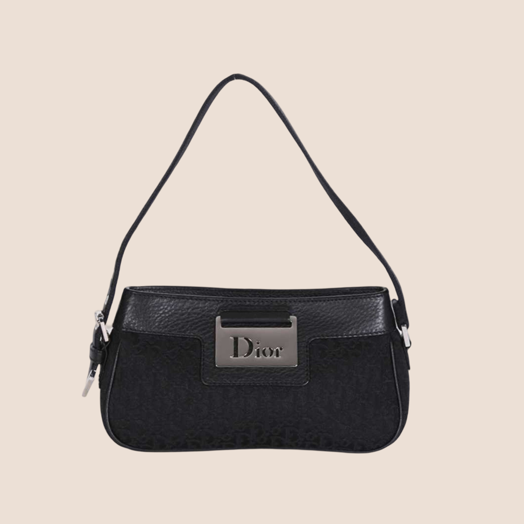 CHRISTIAN DIOR 2006 BLACK STREET CHIC POCHETTE