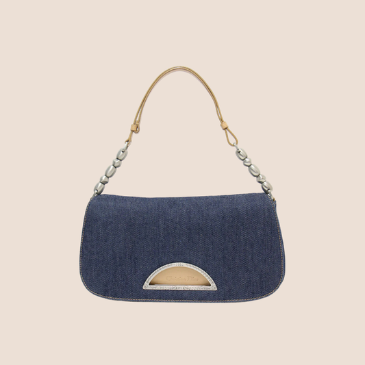 CHRISTIAN DIOR DENIM MALICE SHOULDER BAG