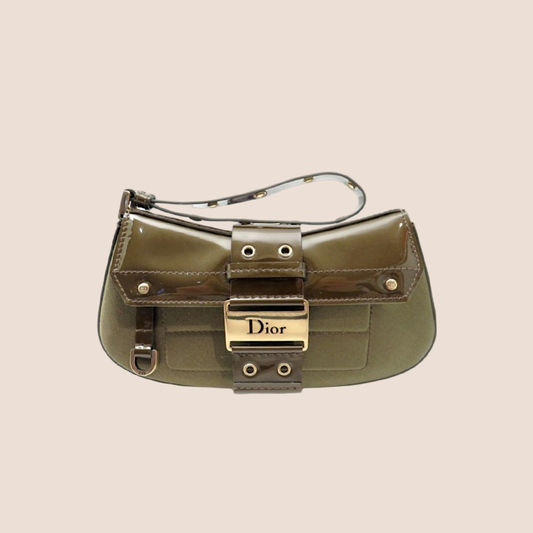 CHRISTIAN DIOR KHAKI STREET CHIC CLUTCH