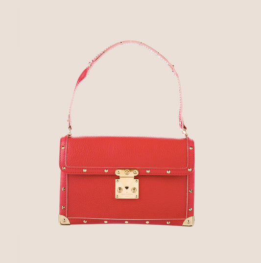 LOUIS VUITTON RED SUHALI L'AIMABLE BAG