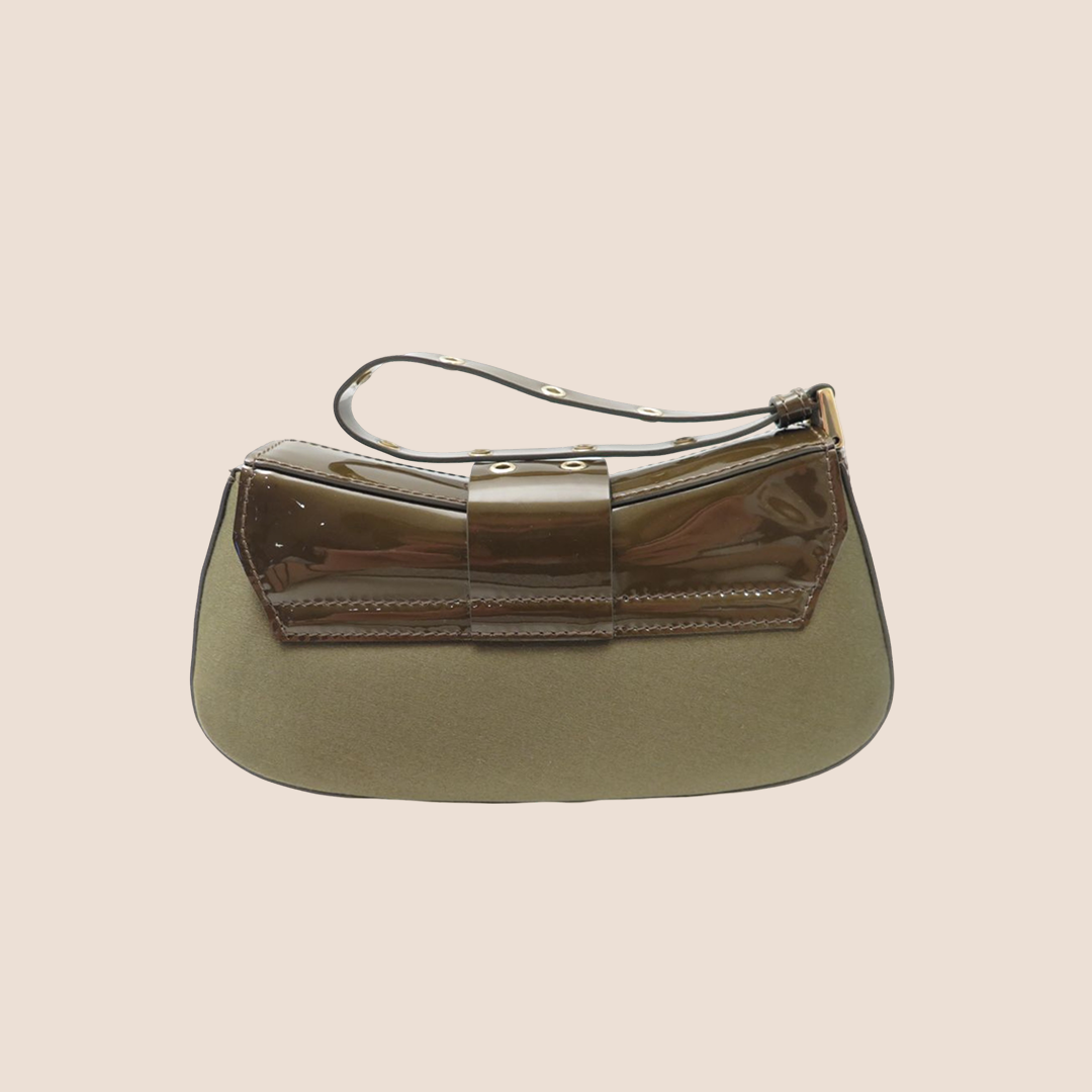 CHRISTIAN DIOR KHAKI STREET CHIC CLUTCH