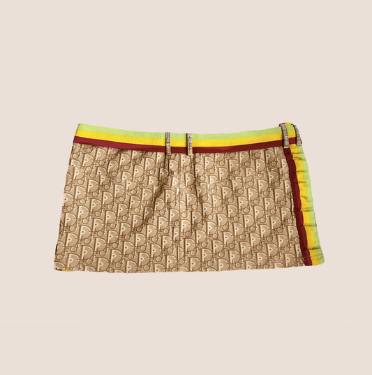 CHRISTIAN DIOR 2004 RASTA DIORISSIMO MINI SKIRT