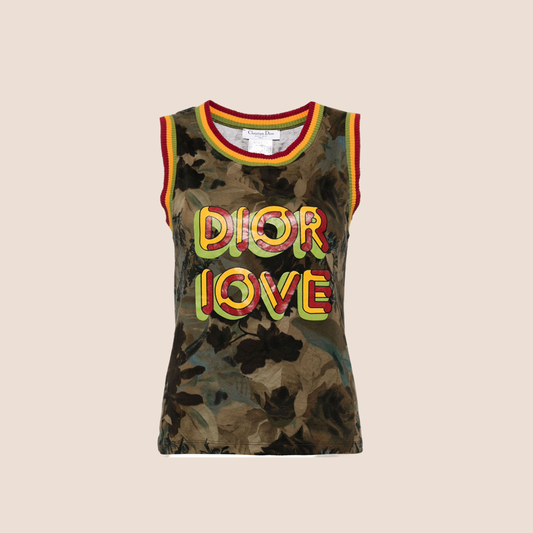 CHRISTIAN DIOR 2003 "DIOR LOVE" RASTA TANK TOP