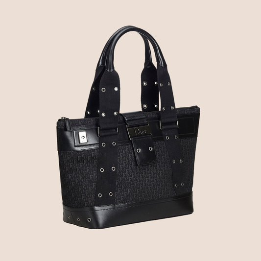 CHRISTIAN DIOR BLACK DIORISSIMO STREET CHIC TOTE BAG