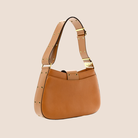 CHRISTIAN DIOR BROWN LEATHER STREET CHIC HOBO BAG