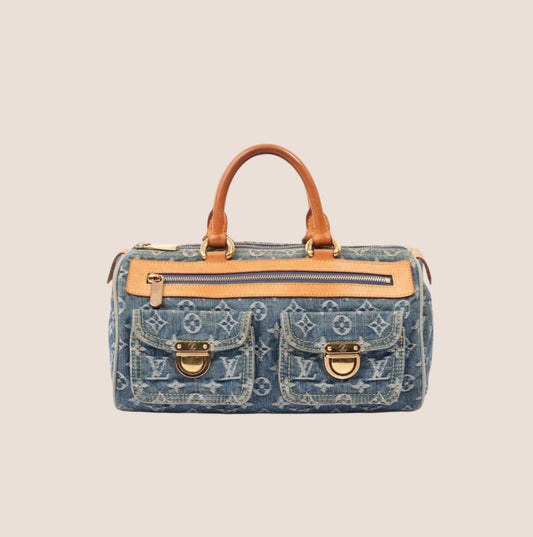 LOUIS VUITTON BLUE MONOGRAM DENIM NEO SPEEDY BAG