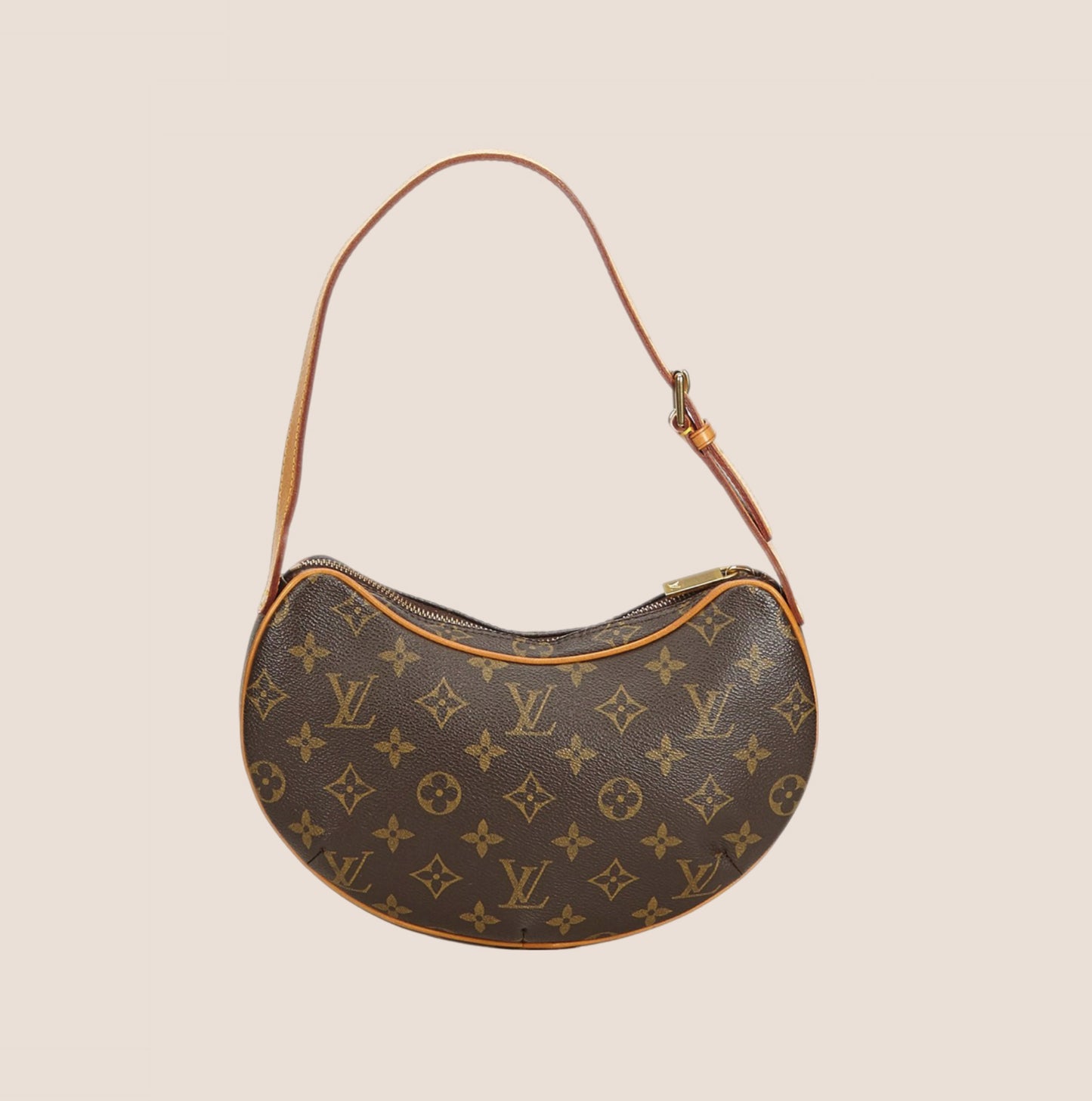 LOUIS VUITTON BROWN MONOGRAM CROISSANT PM BAG