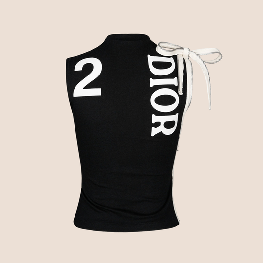 CHRISTIAN DIOR 2001 "J'ADORE DIOR 6" ZIPPER SLEEVELESS TANK TOP