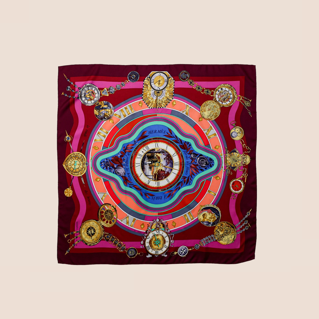 HERMÈS "PARMIS LES FLEURS" SILK SCARF