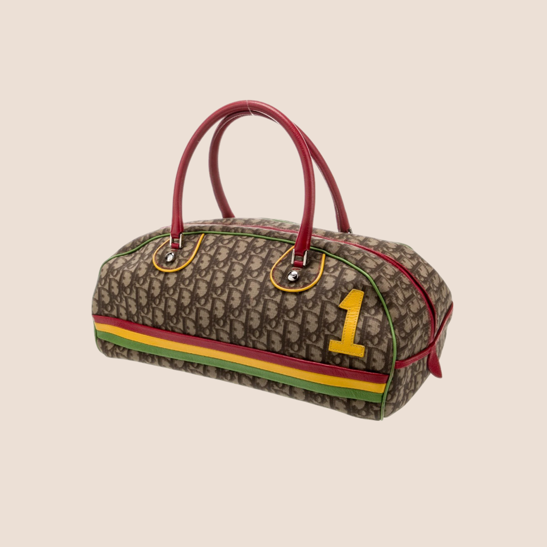 CHRISTIAN DIOR 2004 RASTA BOWLER BAG