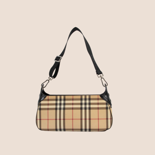 BURBERRY 00s NOVA CHECK SHOULDER BAG