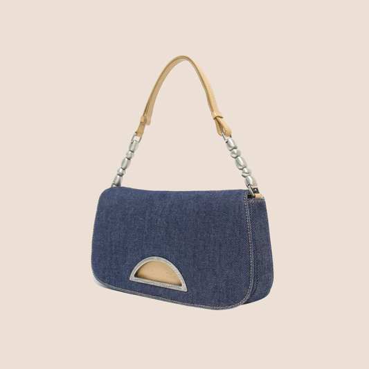 CHRISTIAN DIOR DENIM MALICE SHOULDER BAG