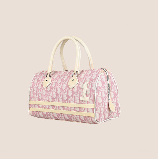 CHRISTIAN DIOR 2004 PINK TROTTER BOSTON BAG