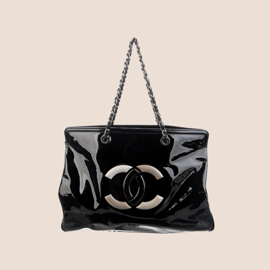 CHANEL PARIS-VENICE BLACK LIPSTICK TOTE