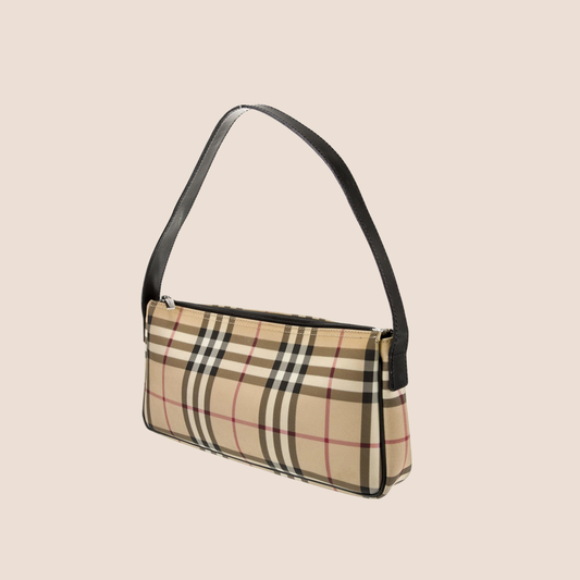 BURBERRY 2000s NOVA CHECK SHOULDER BAG