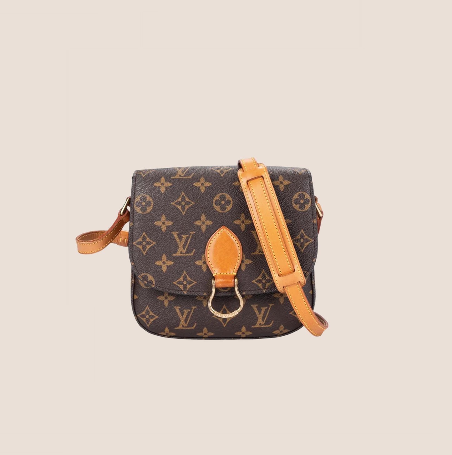 LOUIS VUITTON BROWN MONOGRAM SAINT CLOUD BAG