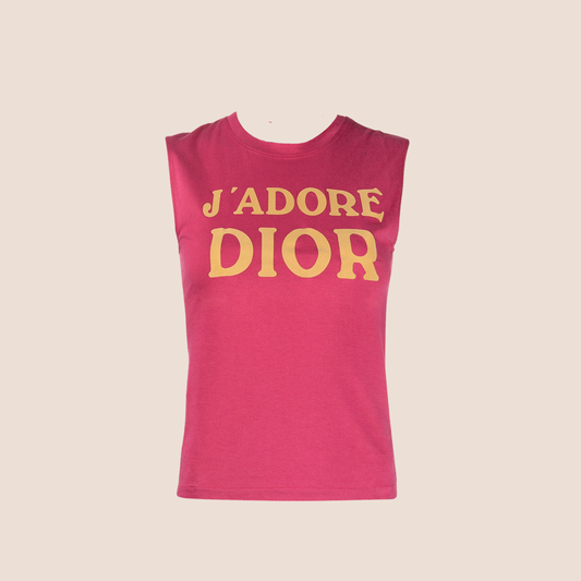 CHRISTIAN DIOR "J'ADORE DIOR" SLEEVELESS TANK TOP