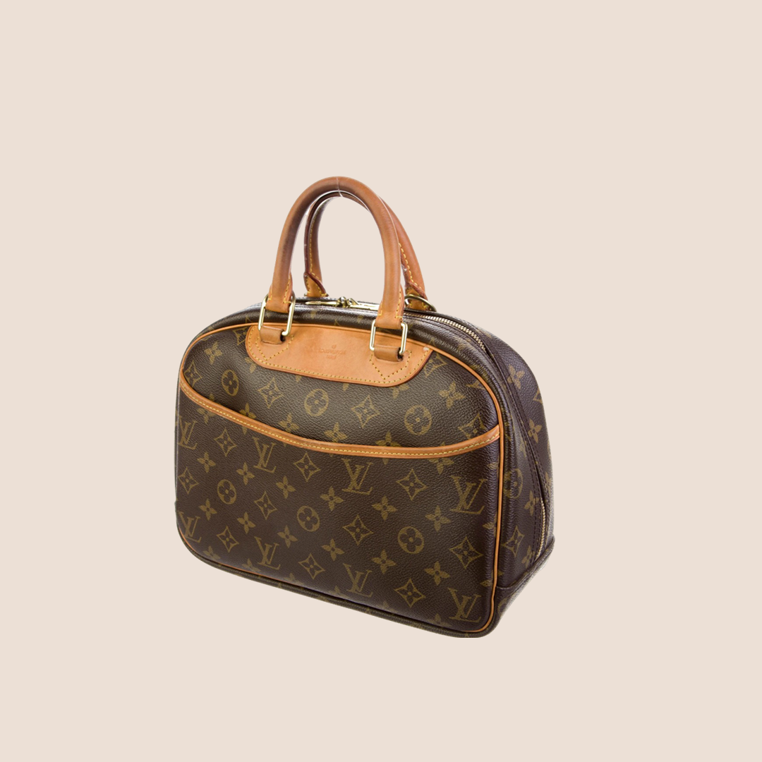 LOUIS VUITTON 2004 BROWN MONOGRAM TROUVILLE HANDBAG