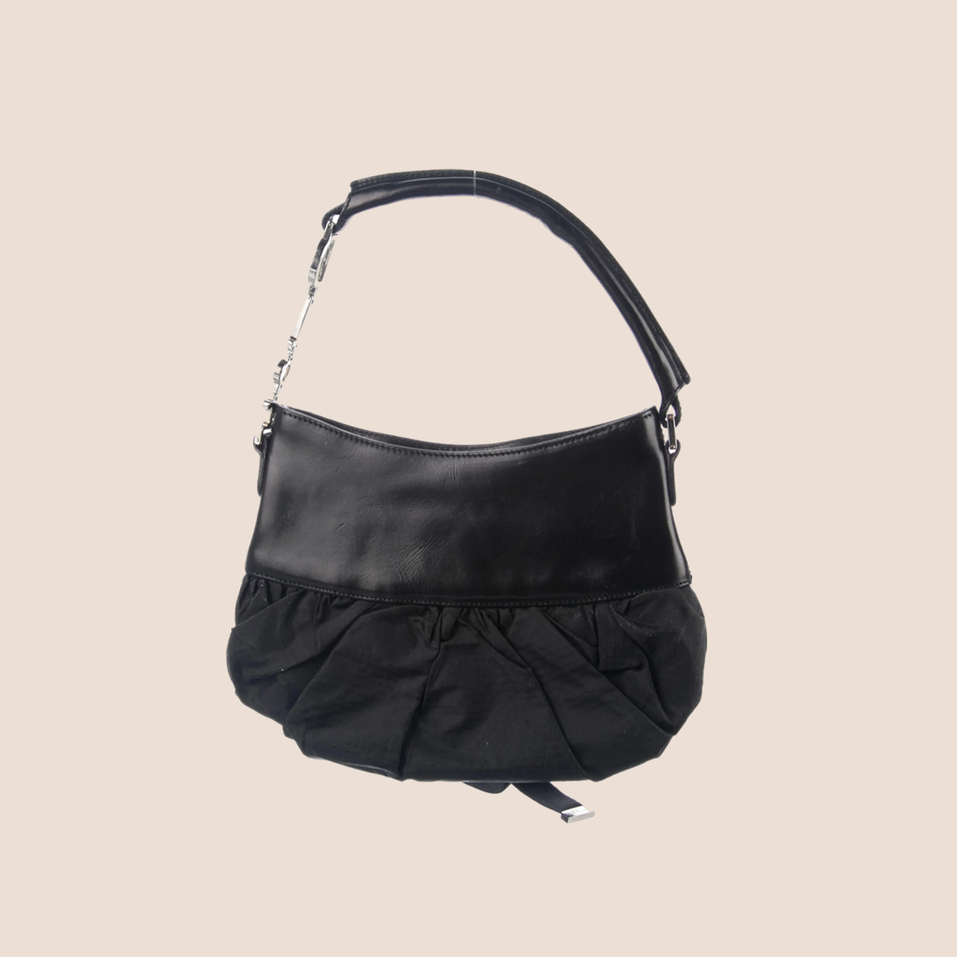 CHRISTIAN DIOR BLACK MINI CORSET BAG