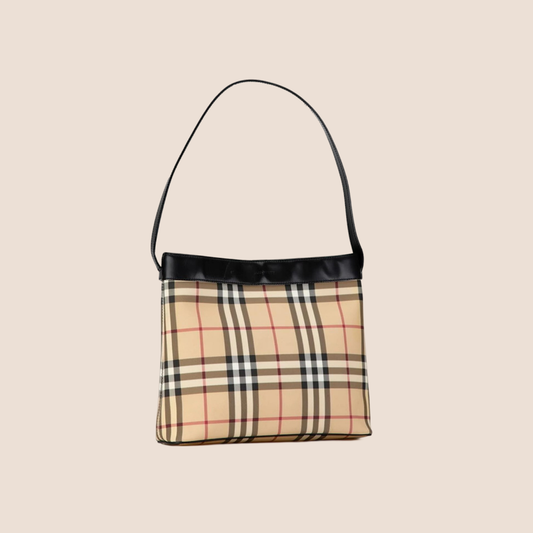 BURBERRY 2000s NOVA CHECK SHOULDER BAG