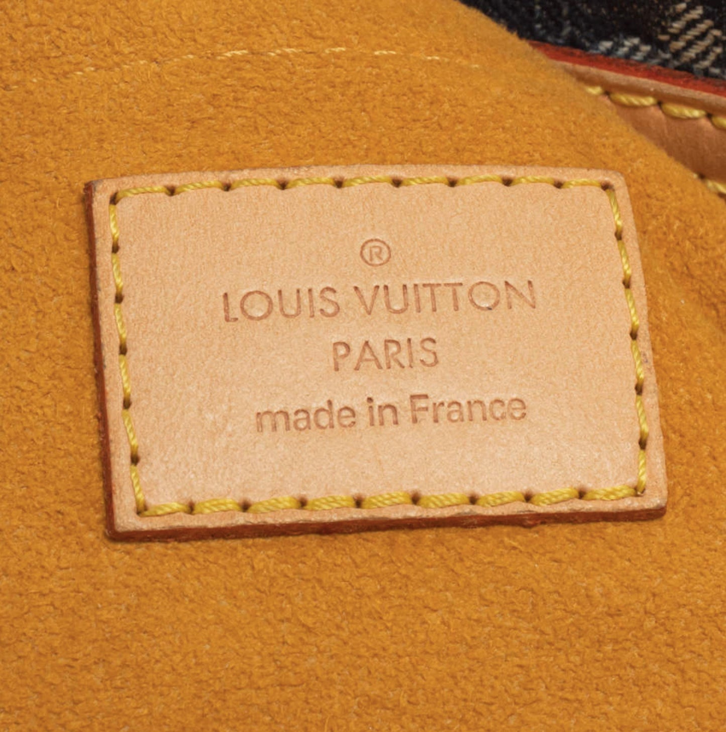 LOUIS VUITTON 2006 BLUE MONOGRAM DENIM RAYE GM BAG