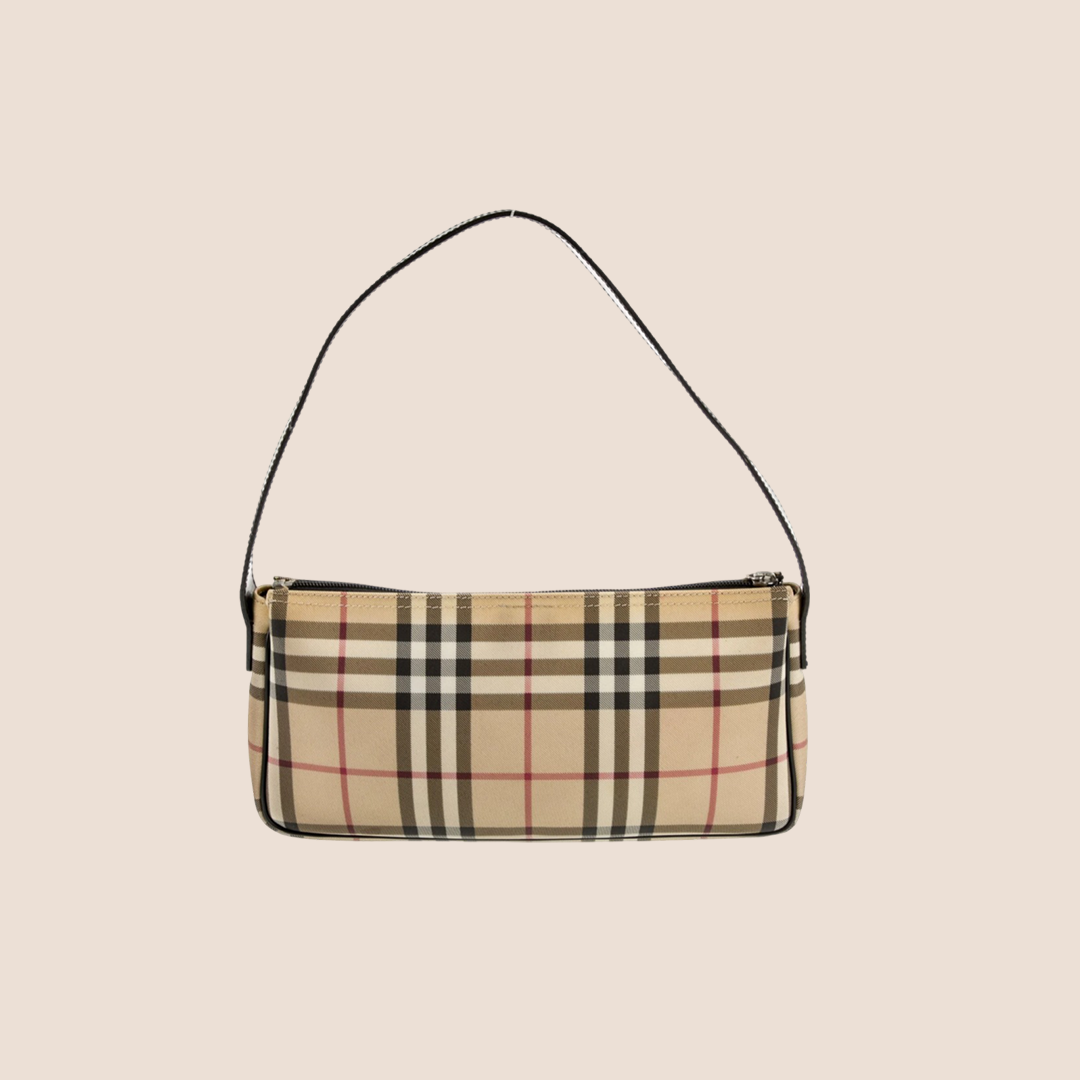 BURBERRY 2000s NOVA CHECK SHOULDER BAG