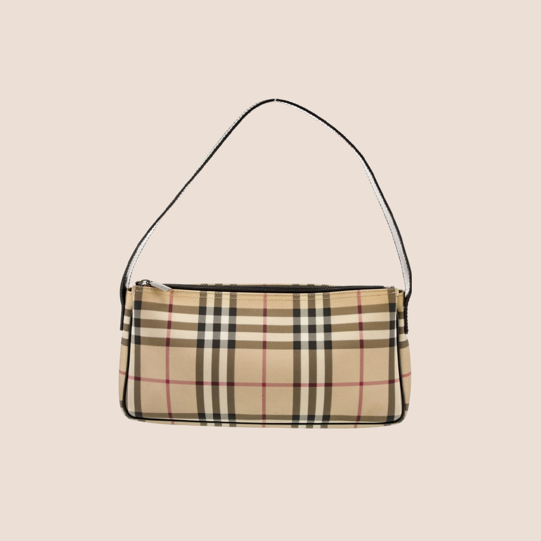 BURBERRY 2000s NOVA CHECK SHOULDER BAG